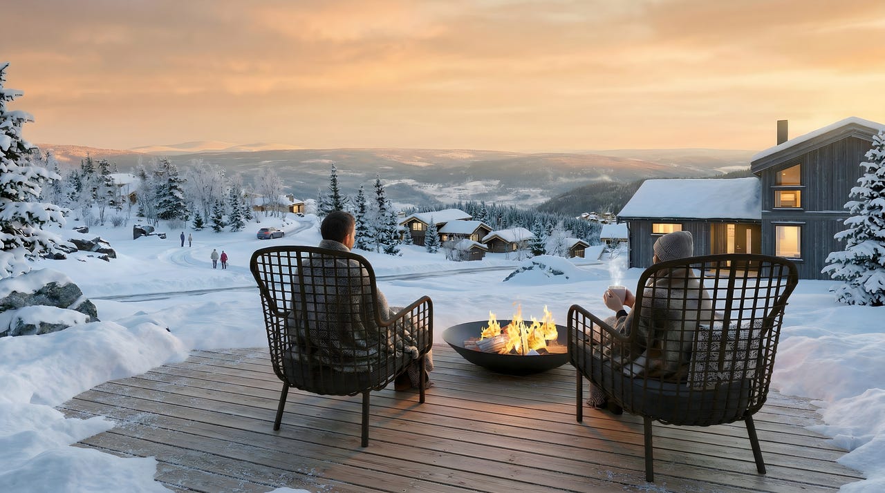 1 enhet SOLGT – 9 Hytter for salg på ski in/out, solrike utsiktstomter!