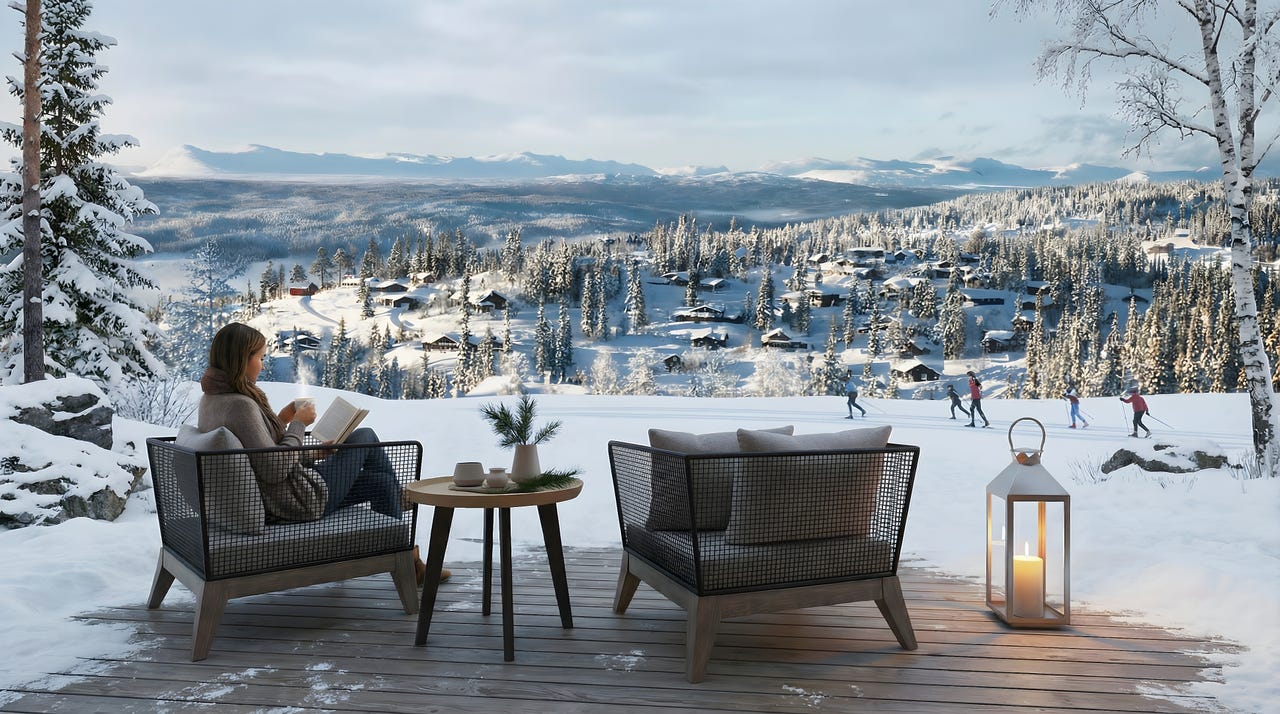 1 enhet SOLGT – 9 Hytter for salg på ski in/out, solrike utsiktstomter!