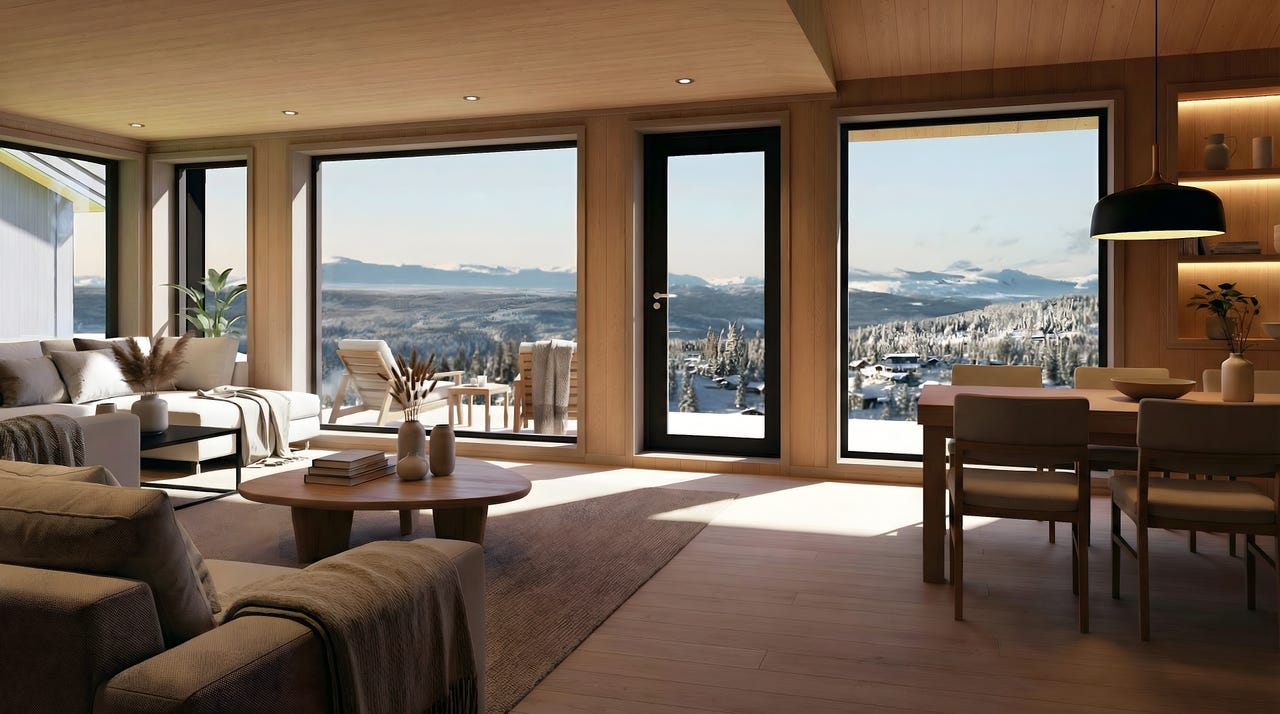 1 enhet SOLGT – 9 Hytter for salg på ski in/out, solrike utsiktstomter!