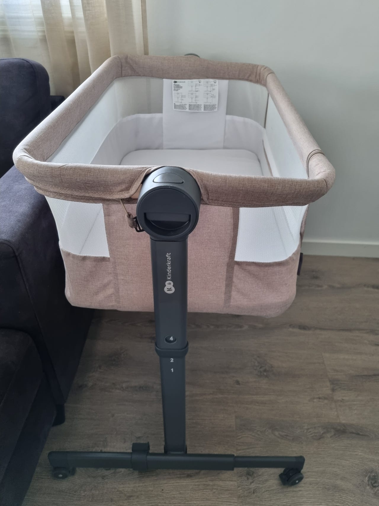 Kinderkraft Neste Up 2 Bedside Crib, Beige | FINN-torget
