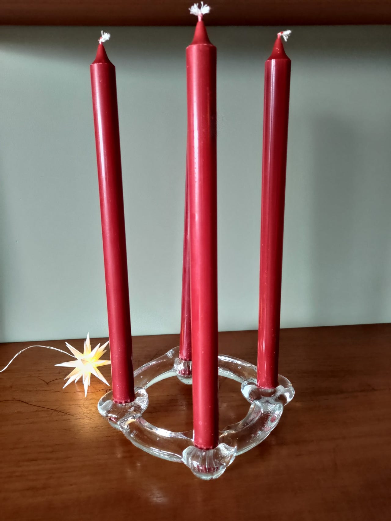 Adventsstake i glass | FINN-torget