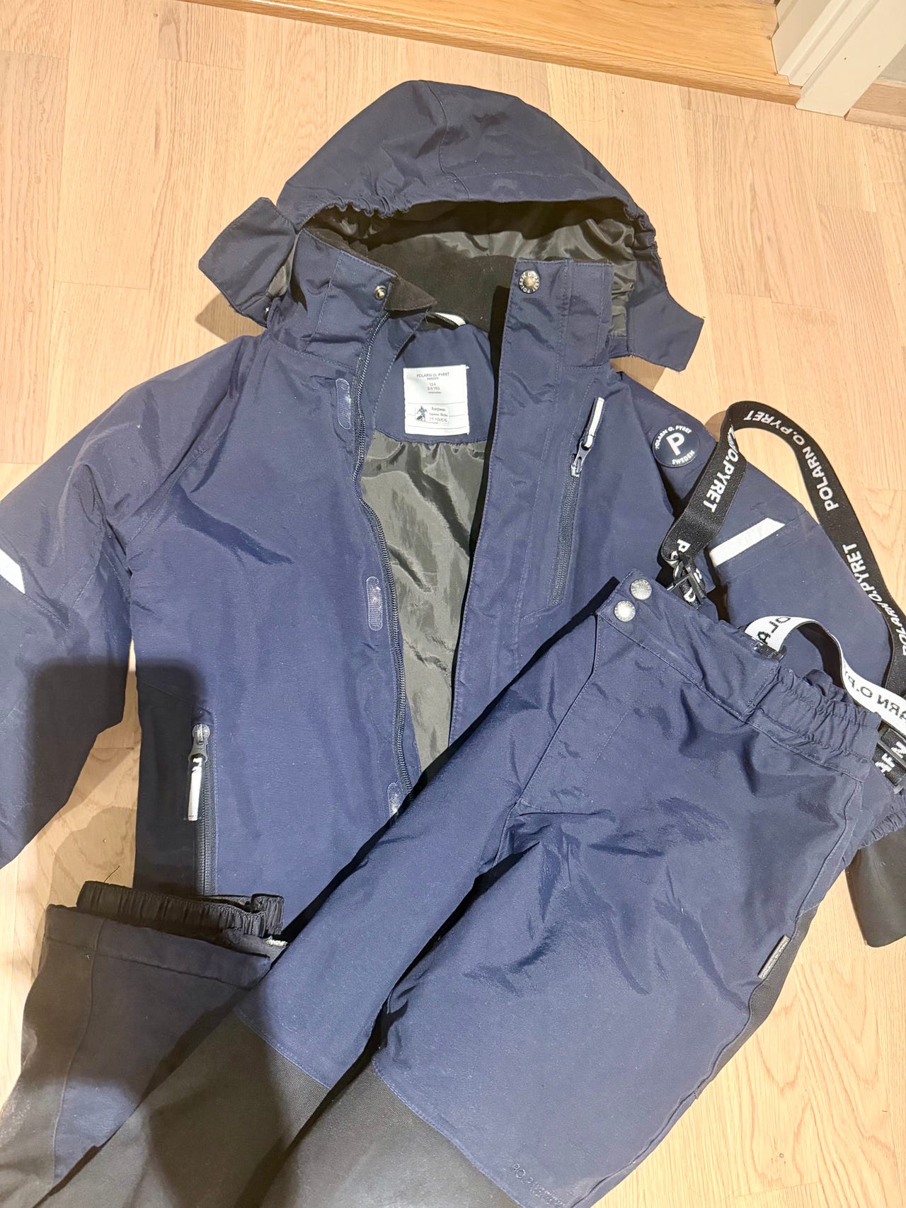 Polarn O. Pyret Vinterjakke og Bukse Barn Blå Str 134 Unisex | FINN-torget