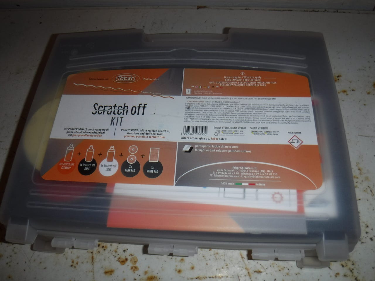 Faber Scratch Off Kit Reparasjonssett - stein og fliser | FINN-torget