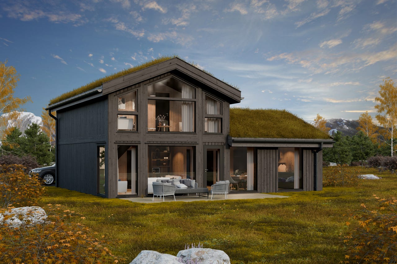 10 hytter med fantastisk utsikt, ski in/out og gode solforhold!