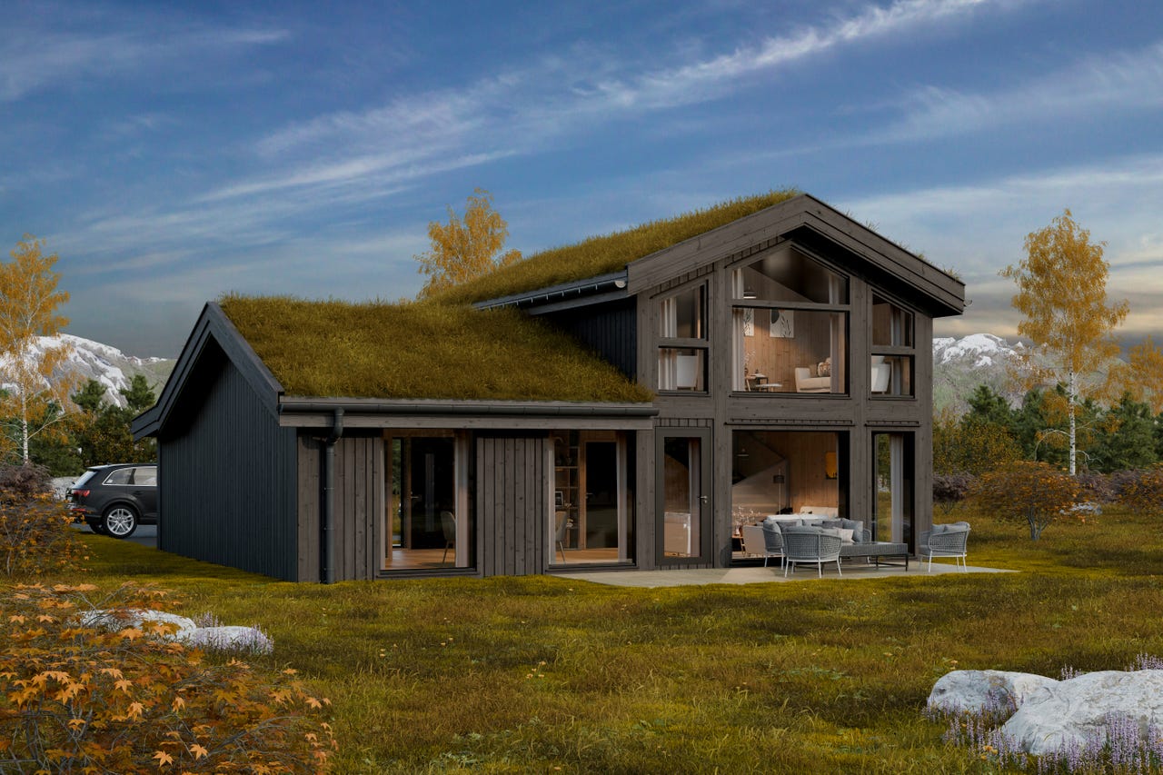 10 hytter med fantastisk utsikt, ski in/out og gode solforhold!