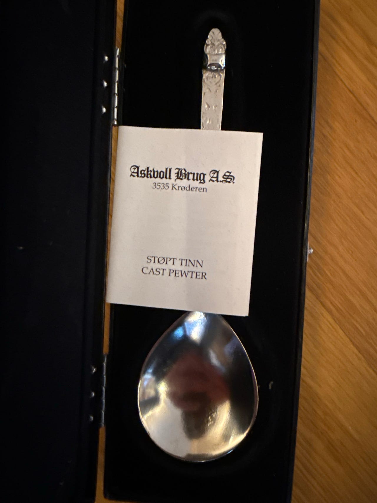 Askvoll Brug/Hammerlund Bryllupsskje Støpt Tinn | FINN-torget