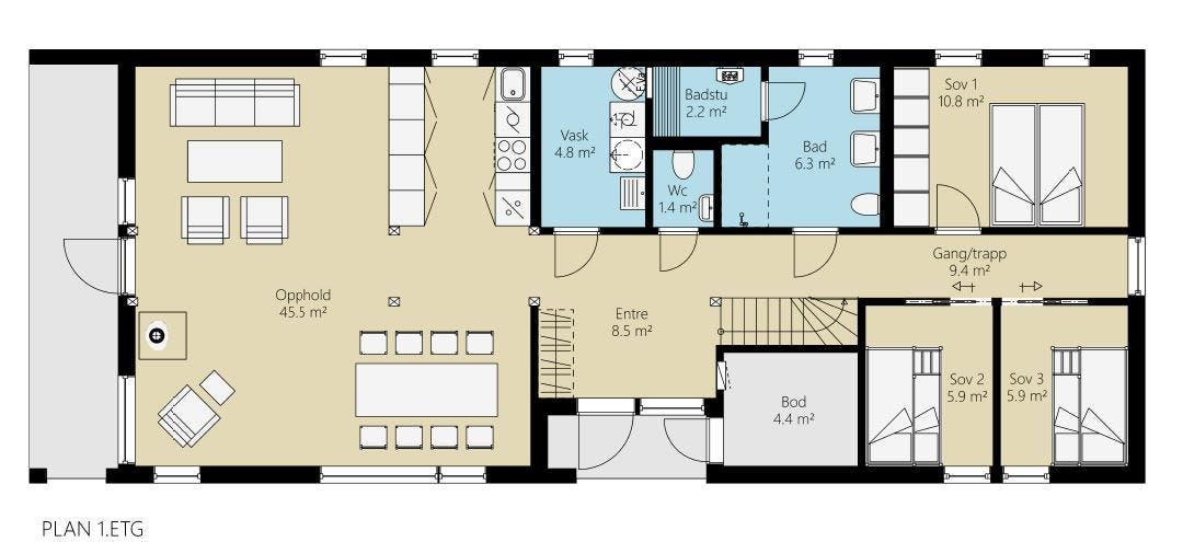 6 selveiertomter med den populære hyttemodellen PREG – leveres nøkkelferdig!