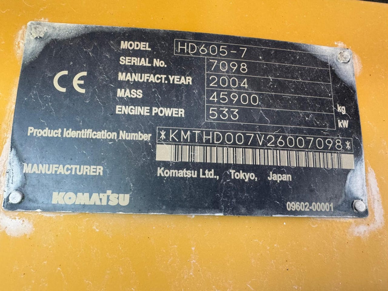 Komatsu HD605-7 – bilde 44 av 60