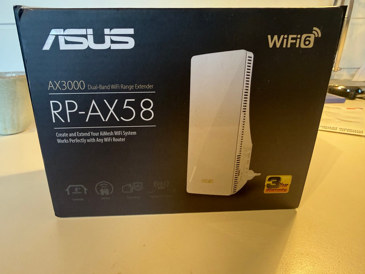 ASUS RP-AX58 AX3000 WiFi 6 Range Extender – som NY! | FINN-torget