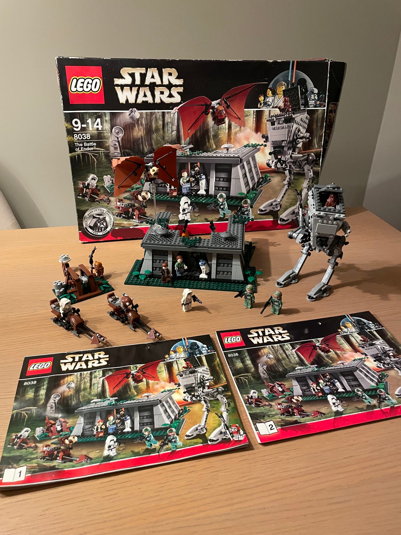 LEGO Star Wars 8038 The Battle of Endor (2009) nesten komplett m