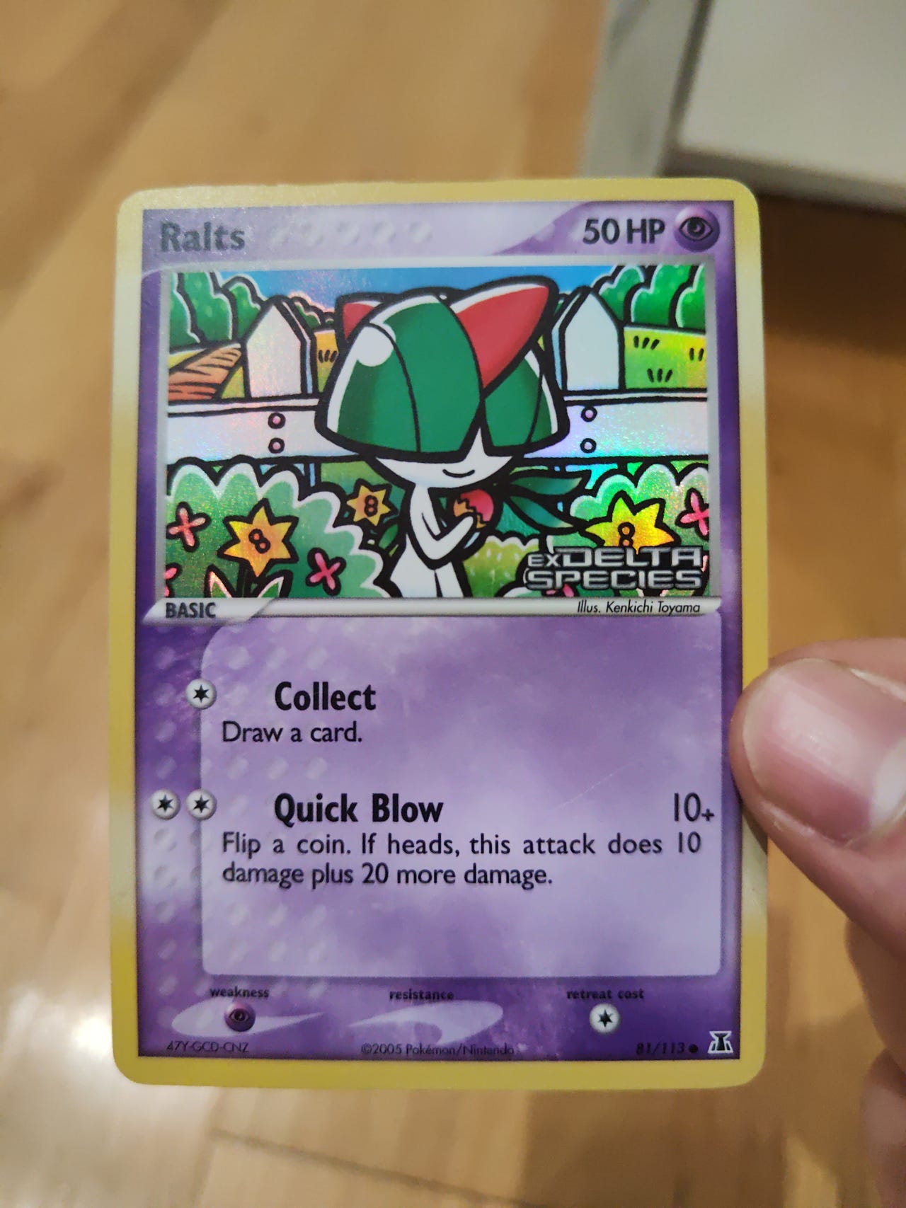 Ralts 81/113 EX DELTA SPECIES Reverse HOLO pokemon kort | FINN-torget