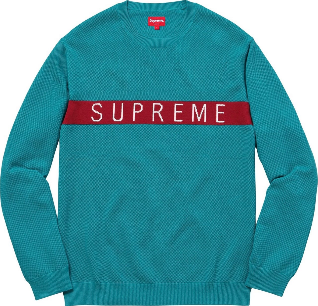 Hoodie Supreme Logo Stripe Supreme Logo Stripe Knit Top (FW19) $138