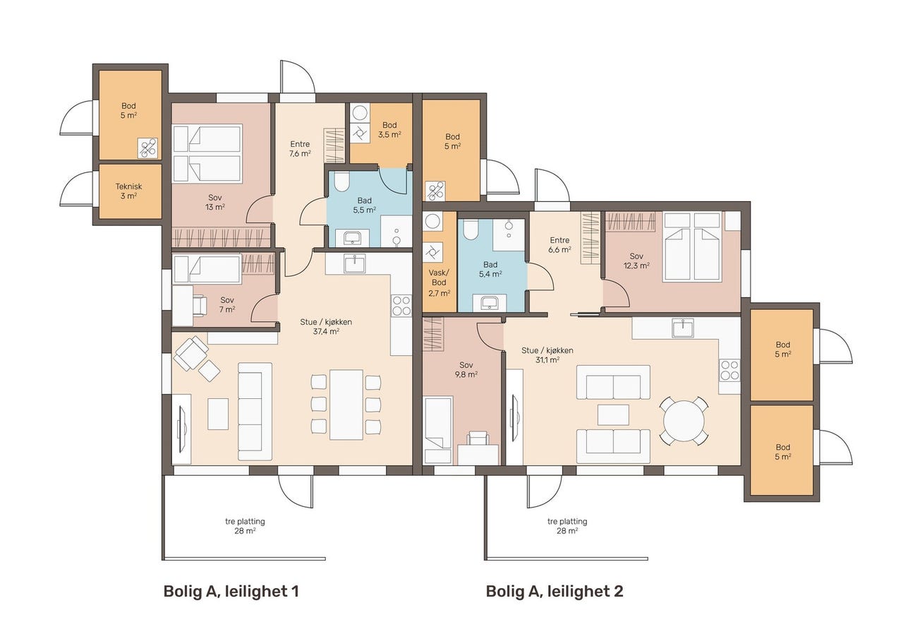 Vassbrekke – Moderne, flotte leiligheter med 90% Husbankfinansiering.
