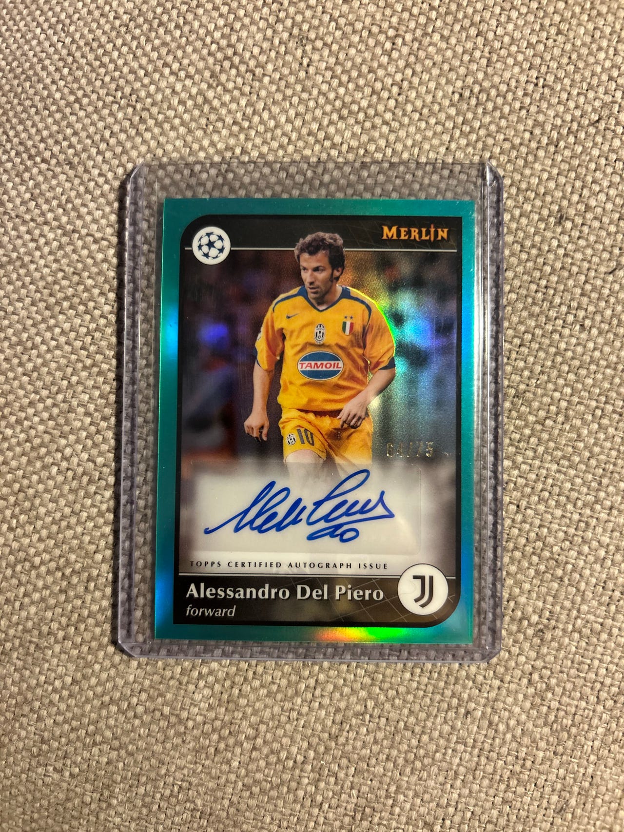 Topps Merlin Alessandro Del Piero Fotballkort Autograf /75 | FINN