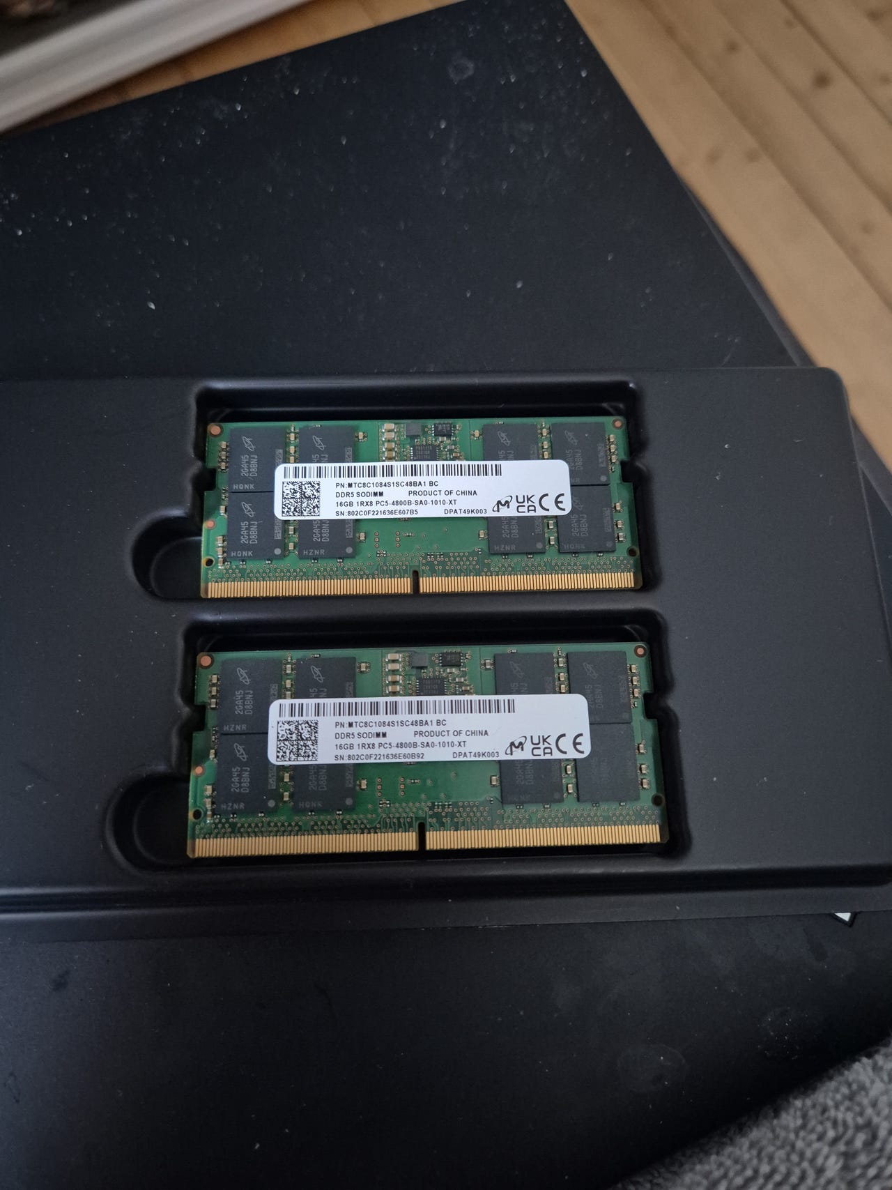 16GB 1Rx8 PC5-5600B-SA0-1010-XT ① SK Hynix 16GB DDR5 SODIMM 1Rx8 PC5-5600B SA0 1010 XT Single 16GB