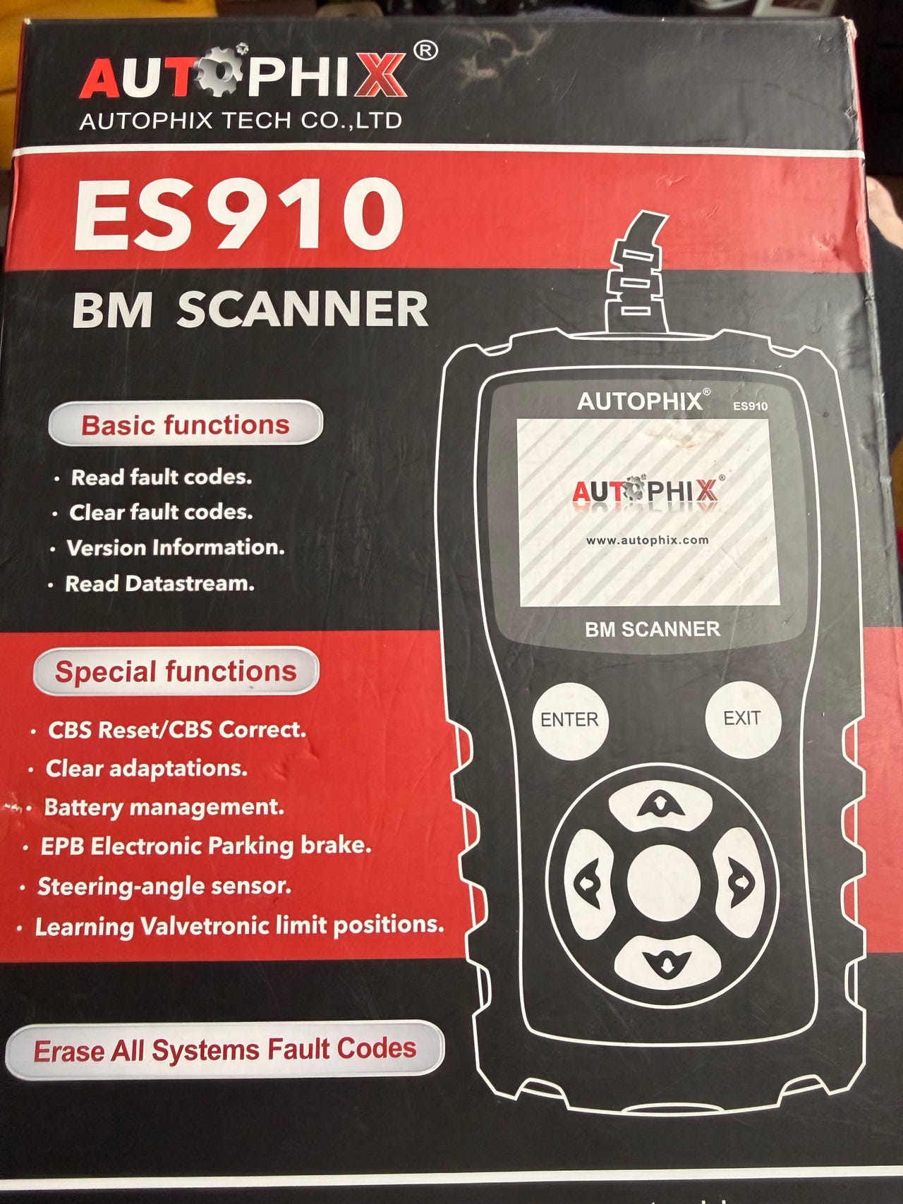 BMW Autophix ES910 diagnoseverktøy OBD2 skanner | FINN-torget