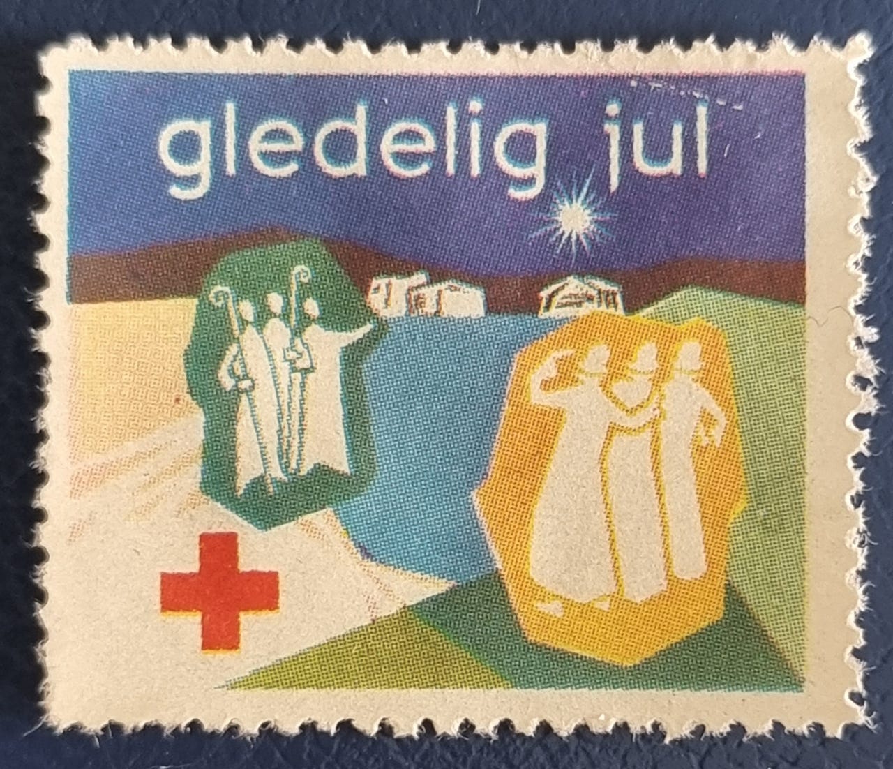 Norge, Brevmerke - Julemerke, Røde Kors, gledelig jul | FINN-torget