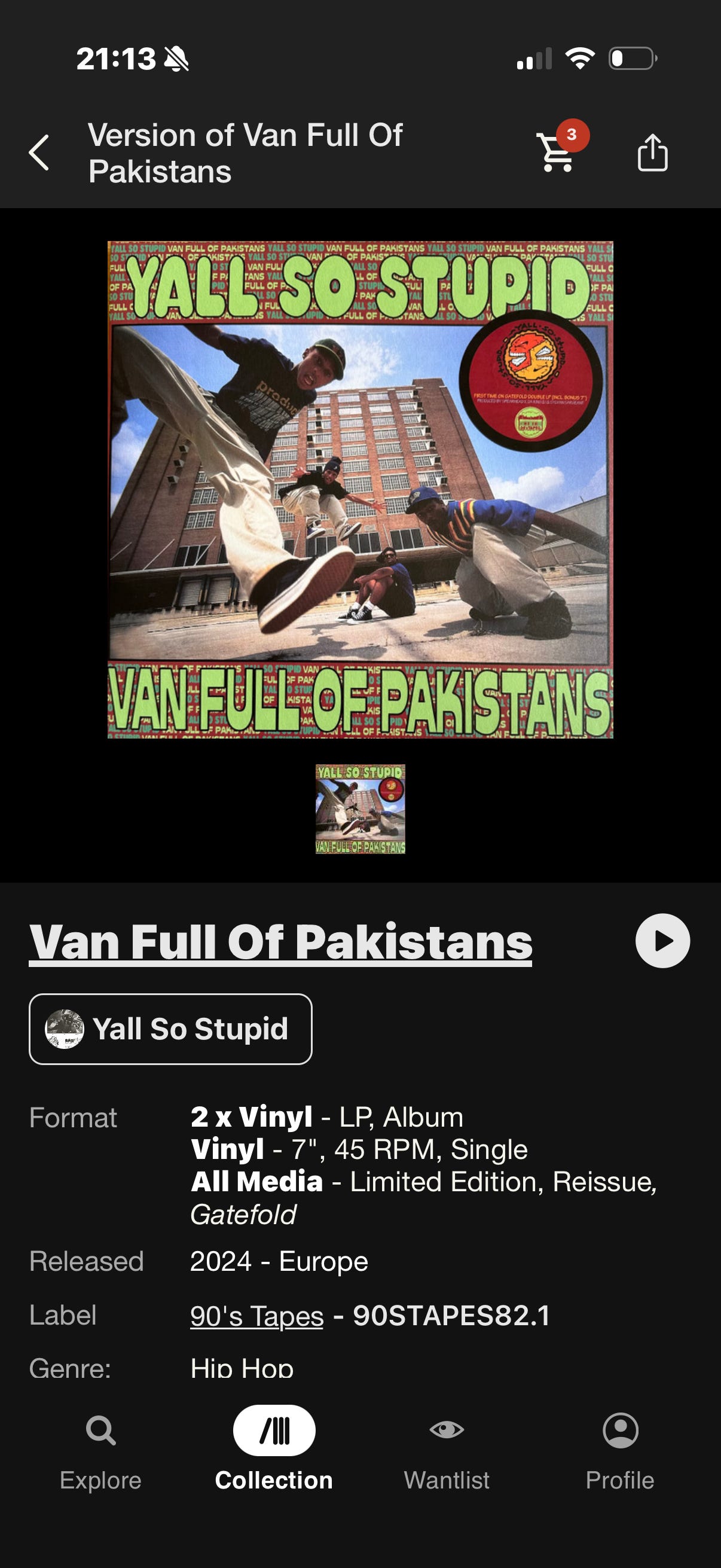 Y'all So Stupid - Van Full Of Pakistan Vinyl | FINN-torget