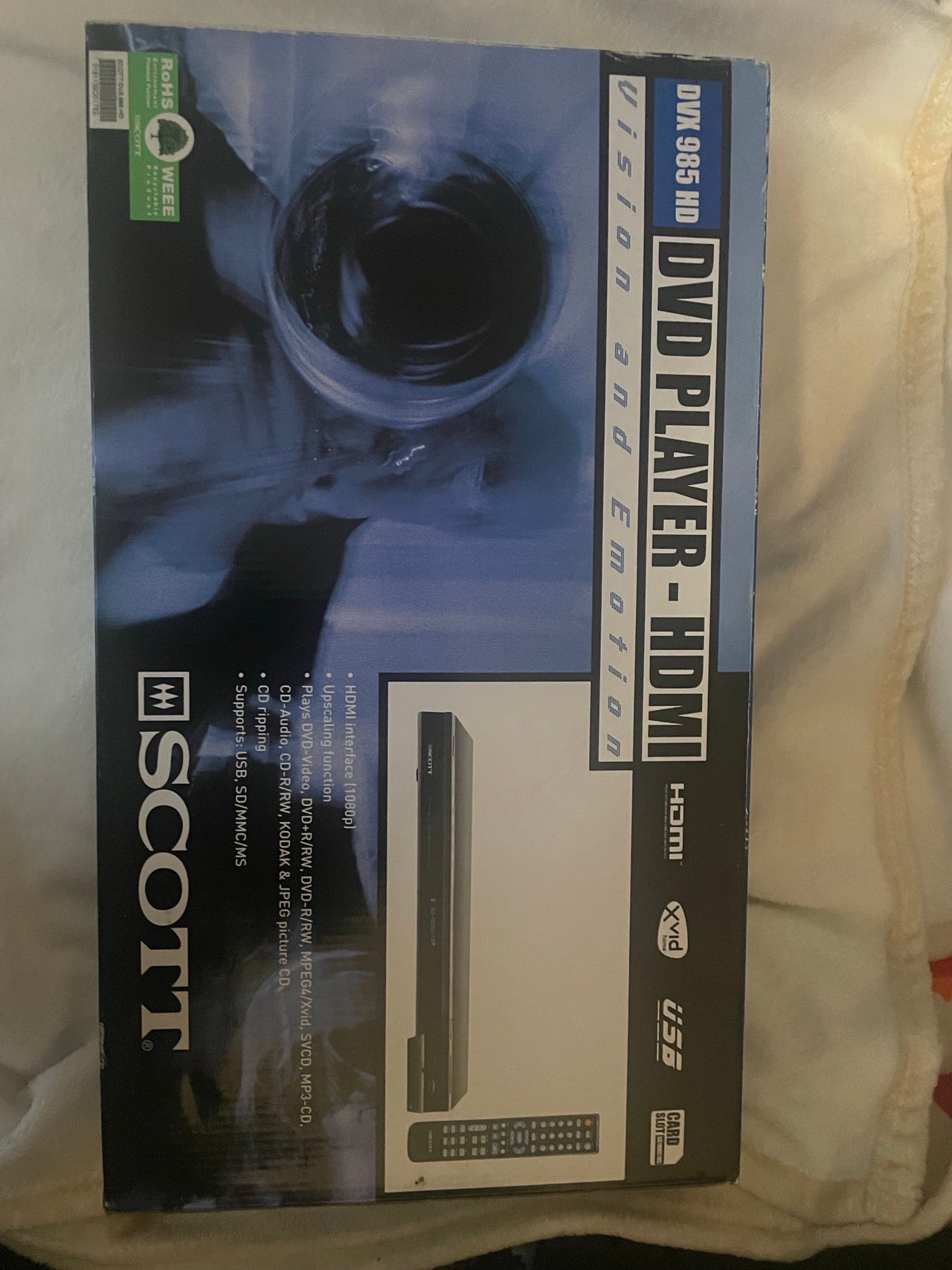 Scott DVX 985 HD DVD-spiller HDMI USB | FINN-torget