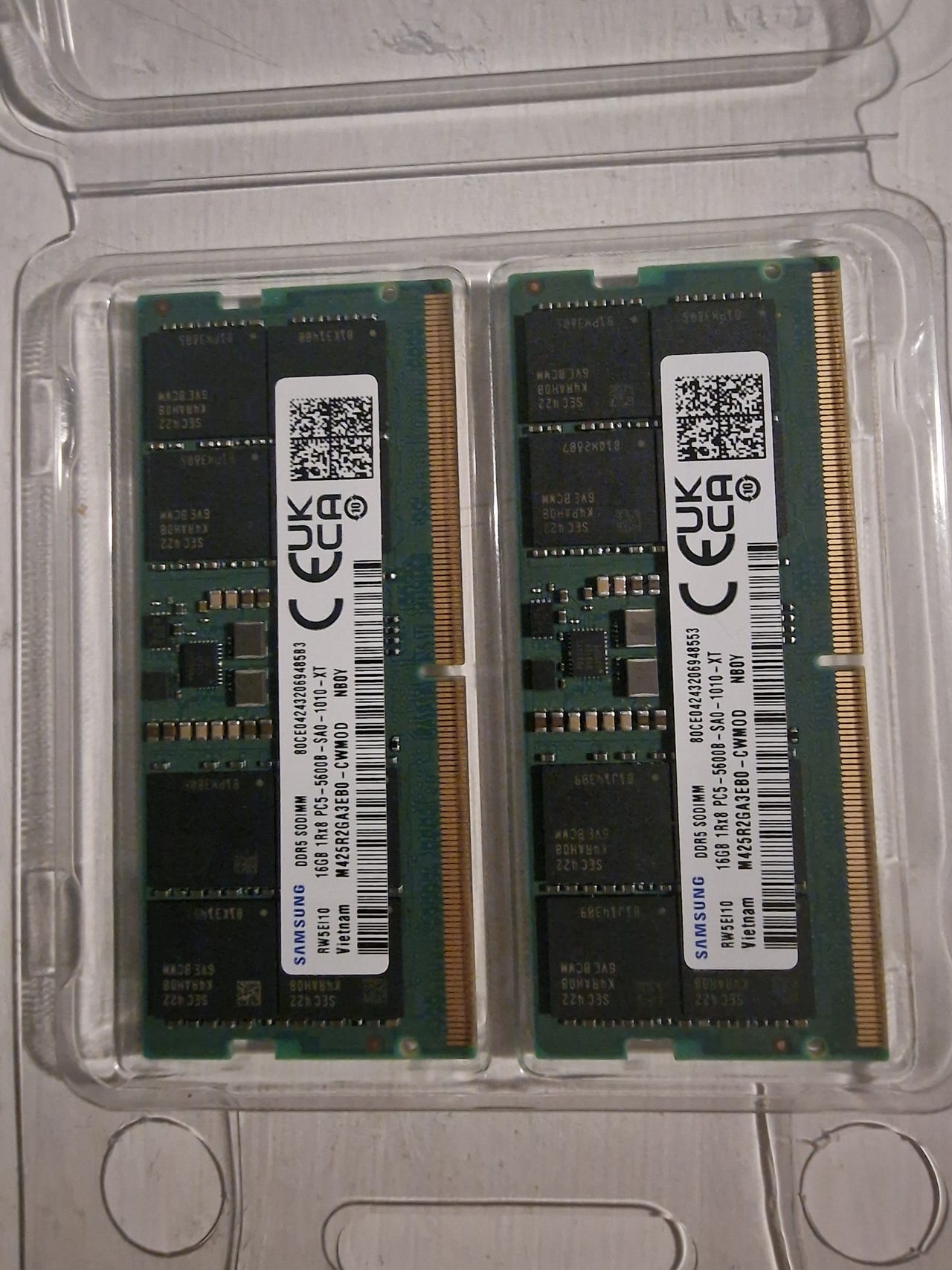 2x16 GB Samsung DDR5 SO-DIMM (32gb) | FINN-torget