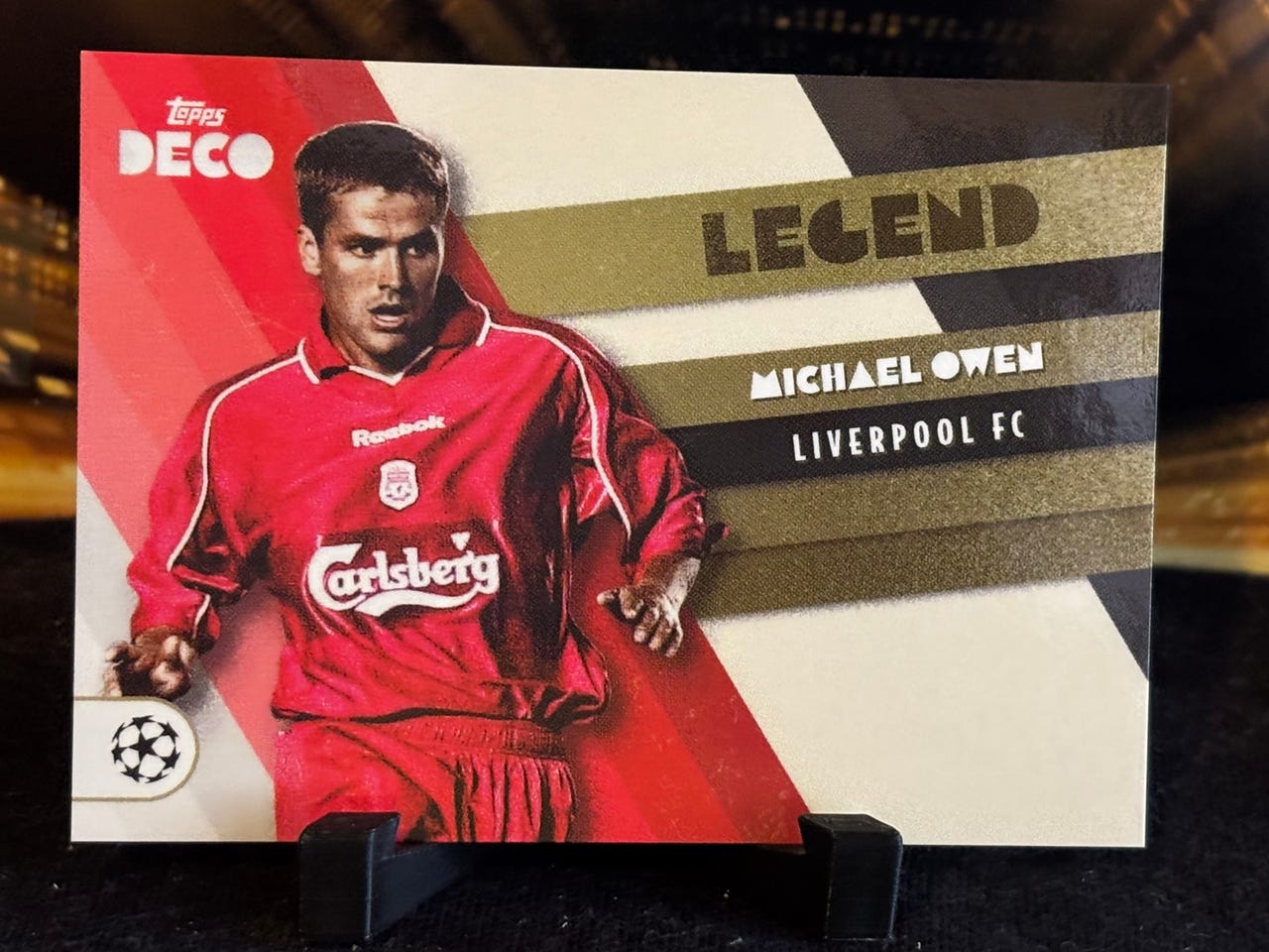 Carte Collection Futera Michael Owen 23 Carats Or - Patch Relique - Liverpool FC - Near Mint
