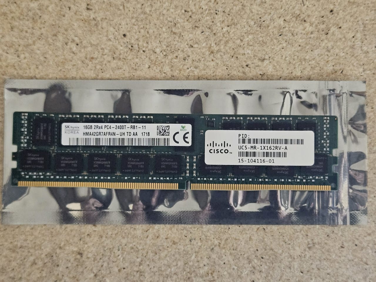 16go Ram DDR4 Barrette Mémoire DDR4 Hynix 16 Go PC4-2400T ECC