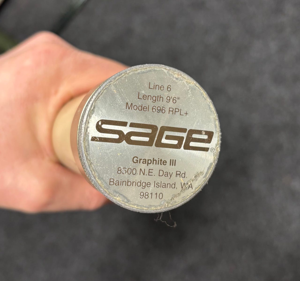 Sage RPL+ 896 Graphite III fluestang 9'6