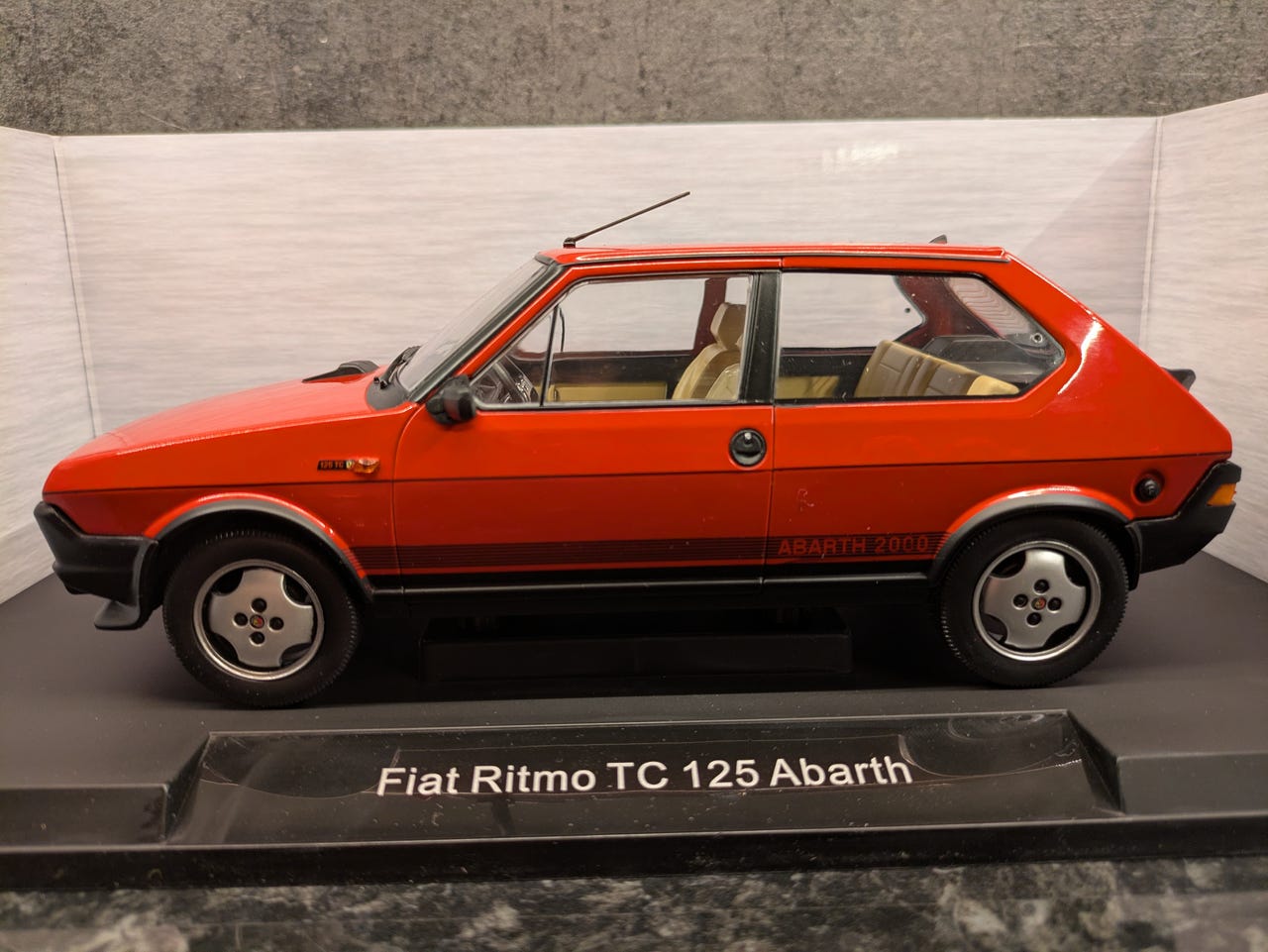 Fiat Ritmo Abarth 125 TC - Rouge 1979 - Miniature Progetto K 1/43