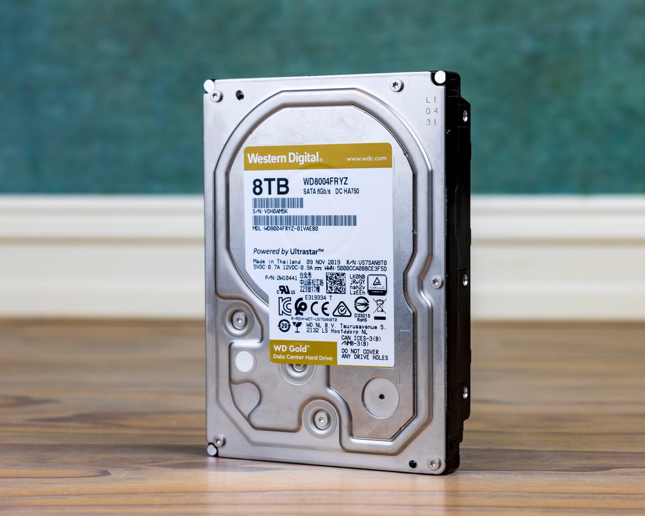 WD Gold Enterprise HDD family product photo; capacity is specified in the listing