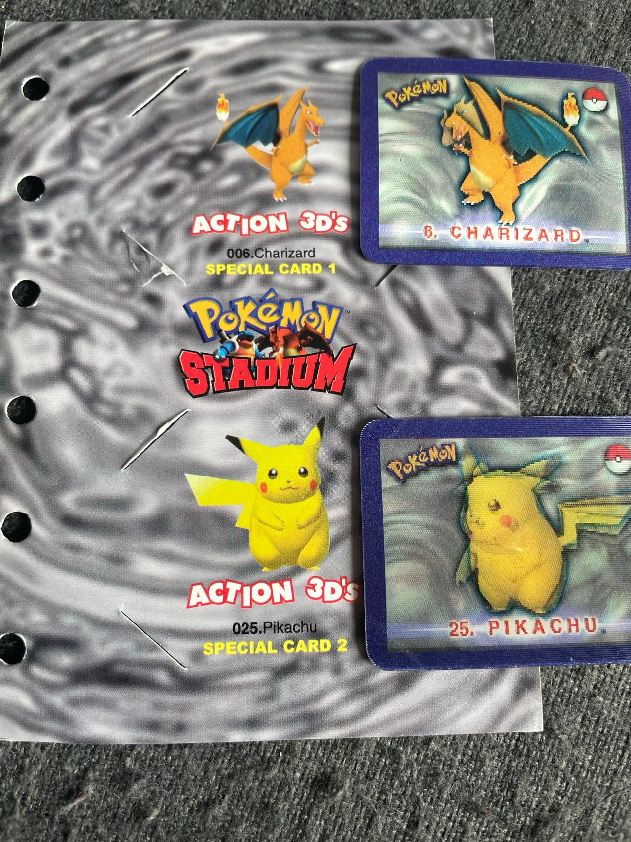pokemon stadium 3d action cards Dad Card main image 1