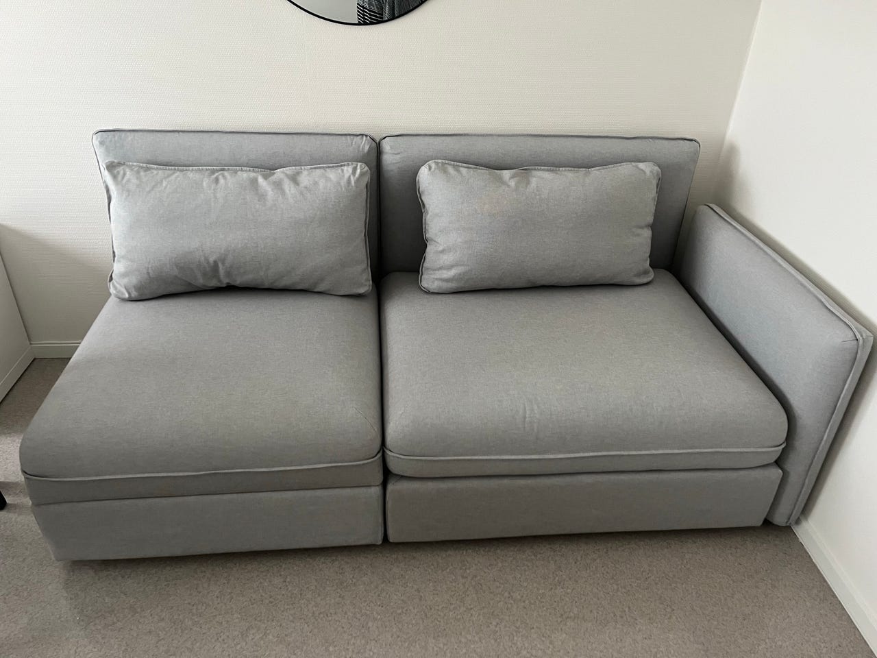 IKEA VALLENTUNA modulsofa med oppbevaring – lys grå | FINN-torget