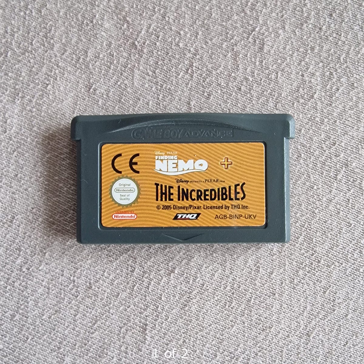 Notice Originale GBA – The Incredibles Et Op Zoek Naar Nemo – PAL Hollande