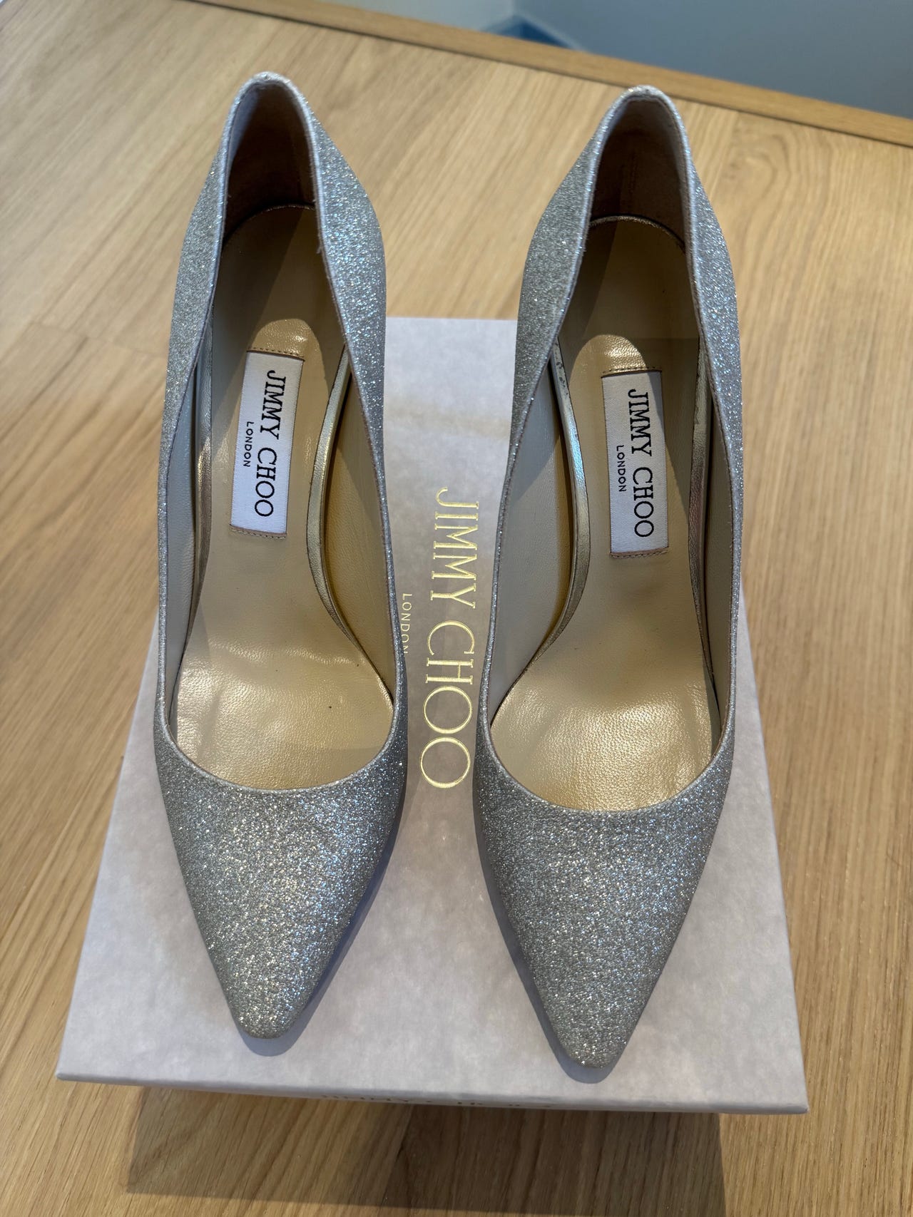 Jimmy Choo Romy 85 platinum ice | FINN-torget