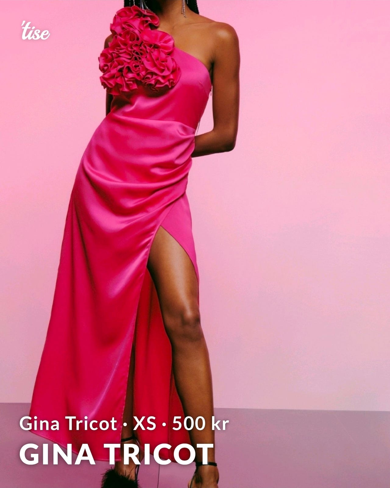 strapless open back dress Gina Dress - Deep Pink, AU/UK 8 main image 1