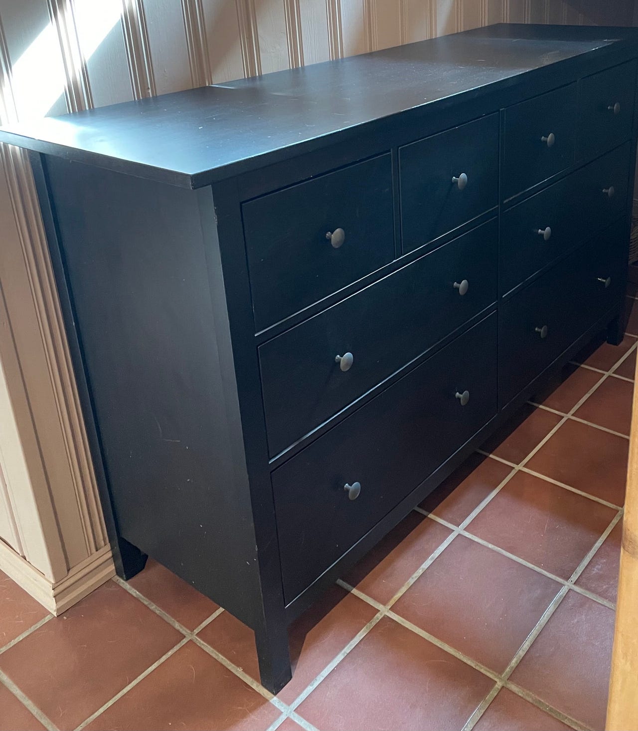 princess polly baby blue dress Chest of Drawers with Satin Gray and Blue Lacquer, 1990s, Sormani main image 1