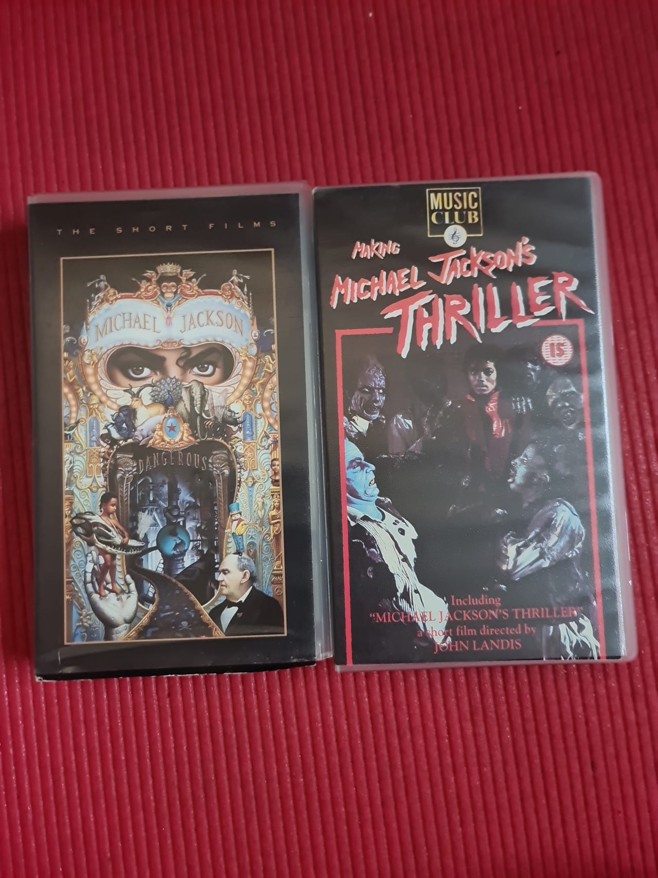 Michael Jackson VHS – Dangerous: The Short Films og Making Michael