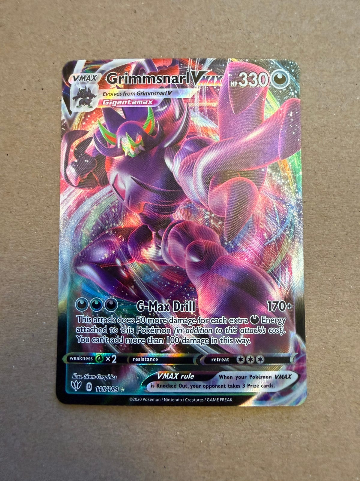 Grimmsnarl VMax 115/189 NM/M | FINN-torget