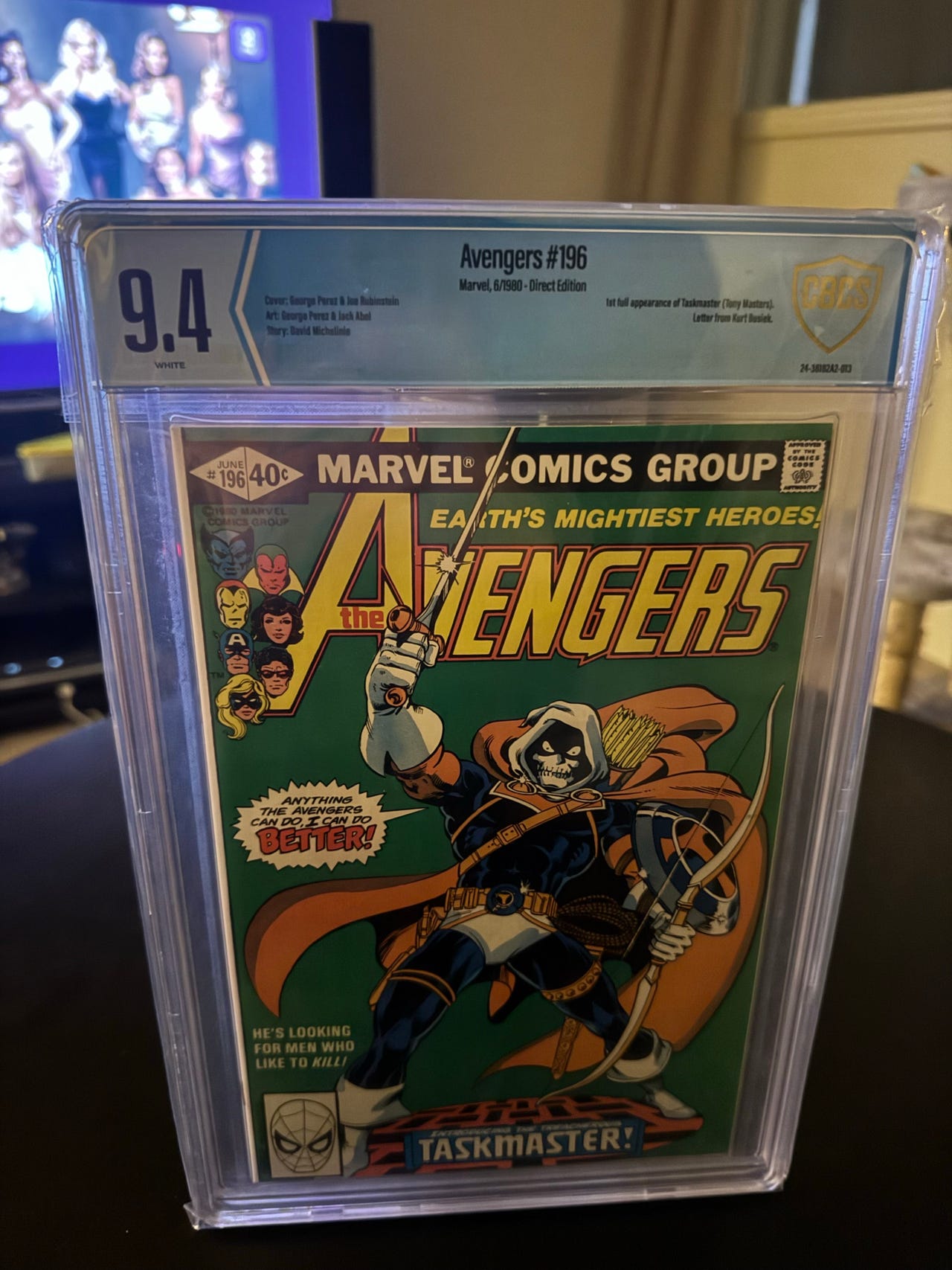 アメコミ　マーベル　Avengers 196 1st Taskmaster! Avengers #196 CGC 9.4 1st Appearance Of Taskmaster | FINN-torget