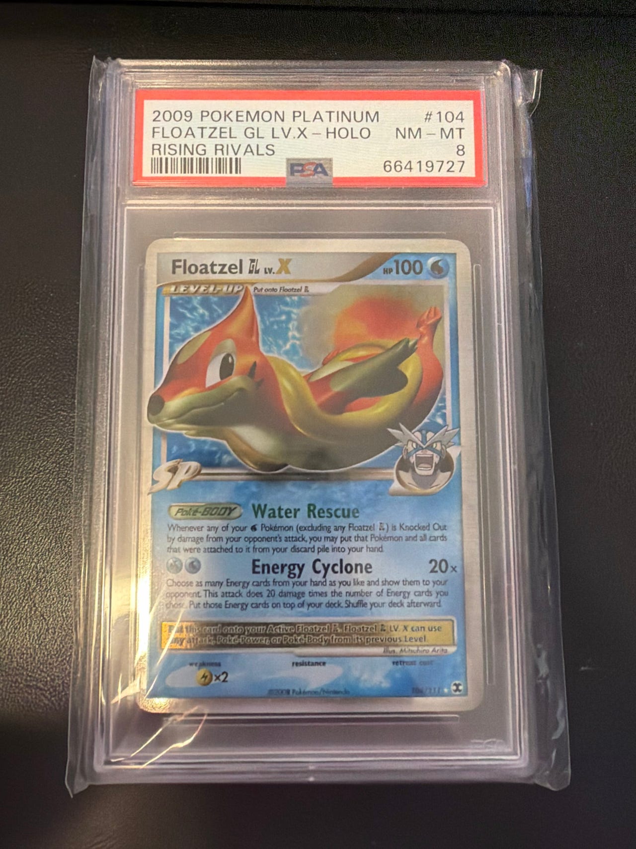 Floatzel GL LV.X Rising Rivals  PSA 8 | FINN-torget