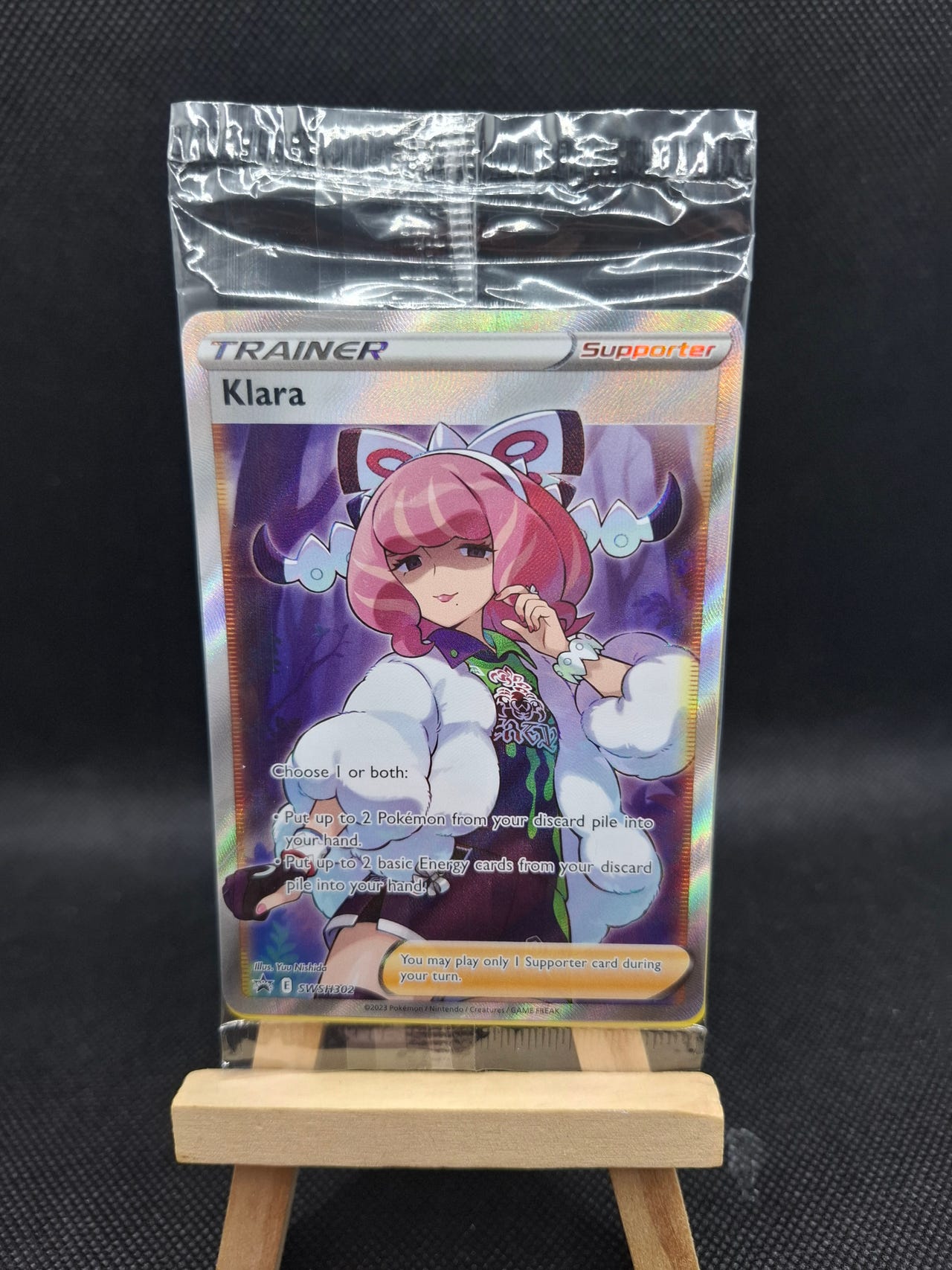 pokemon klara trainer card 2021 Pokeman Klara 217/198 Chilling Reign Secret Rainbow main image 0