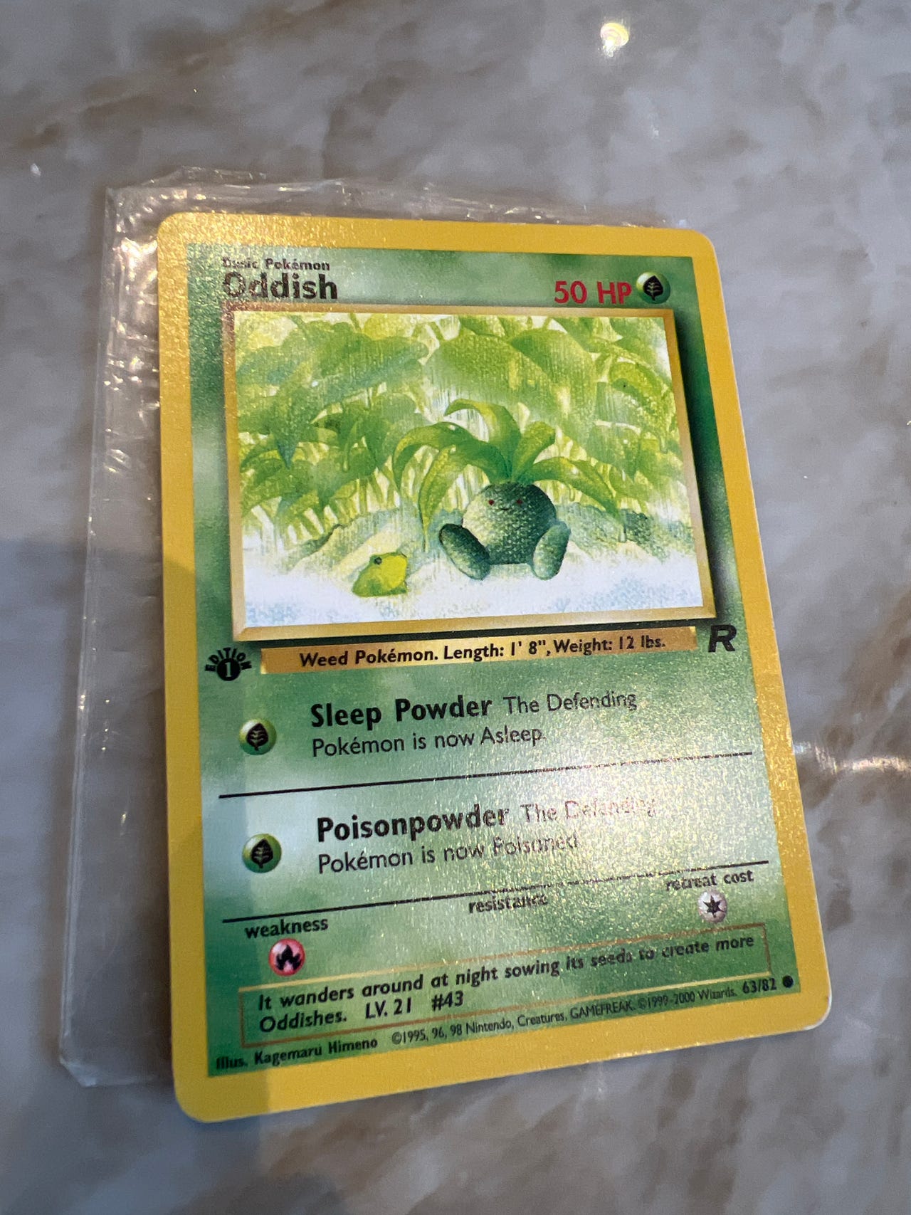 first edition oddish pokemon card Amazon.com: Pokemon - Oddish (58) main image 1
