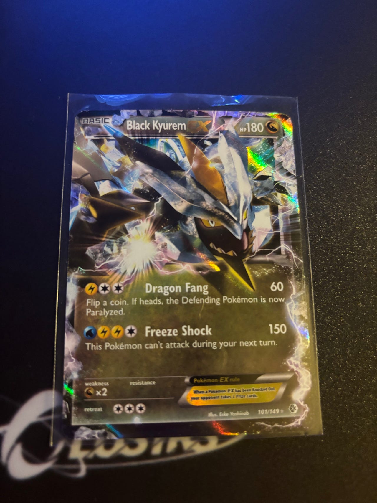 black kyurem pokemon card price Pokemon Card Japanese Black Kyurem ex 001/064 sv7a Holo TCG main image 1