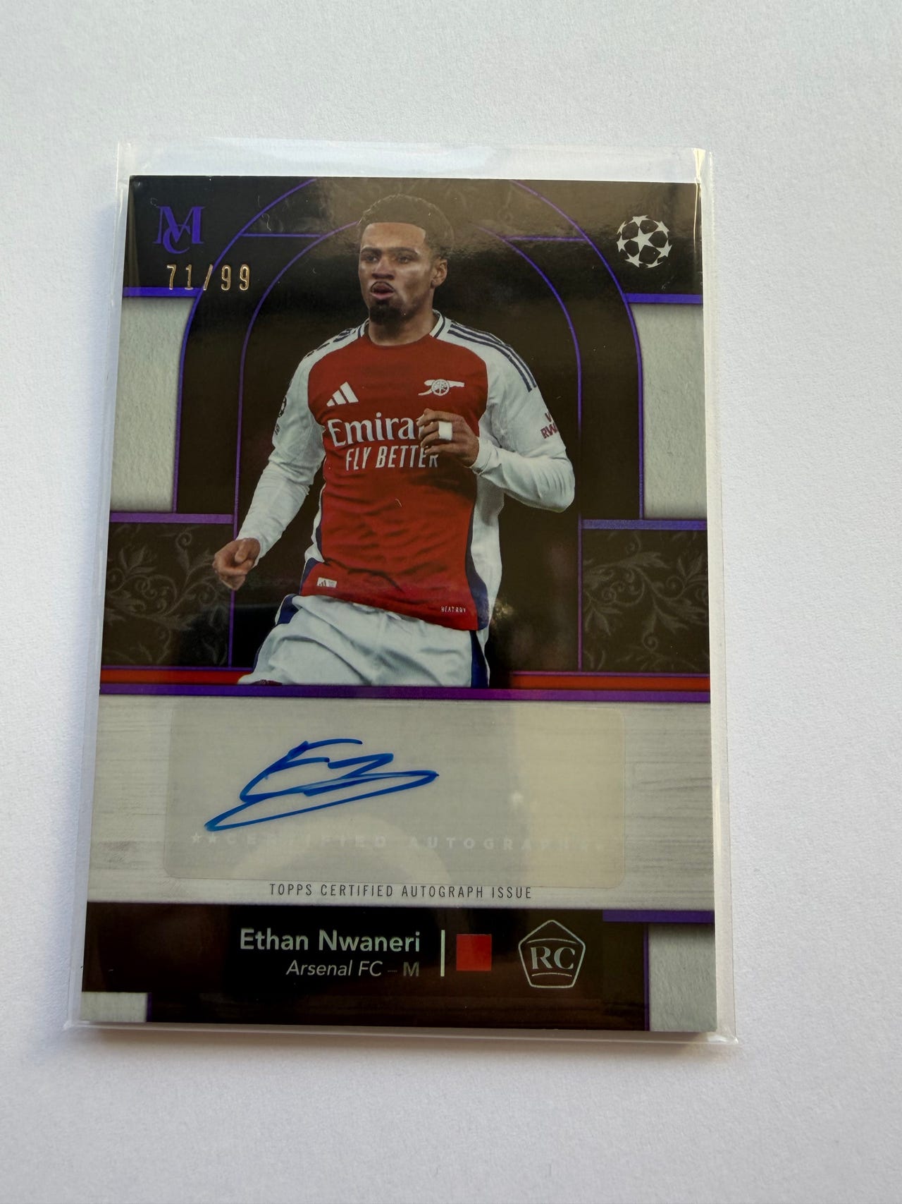 Ethan Nwaneri RC Auto /99 – Topps Museum Collection 2024/25 | FINN 