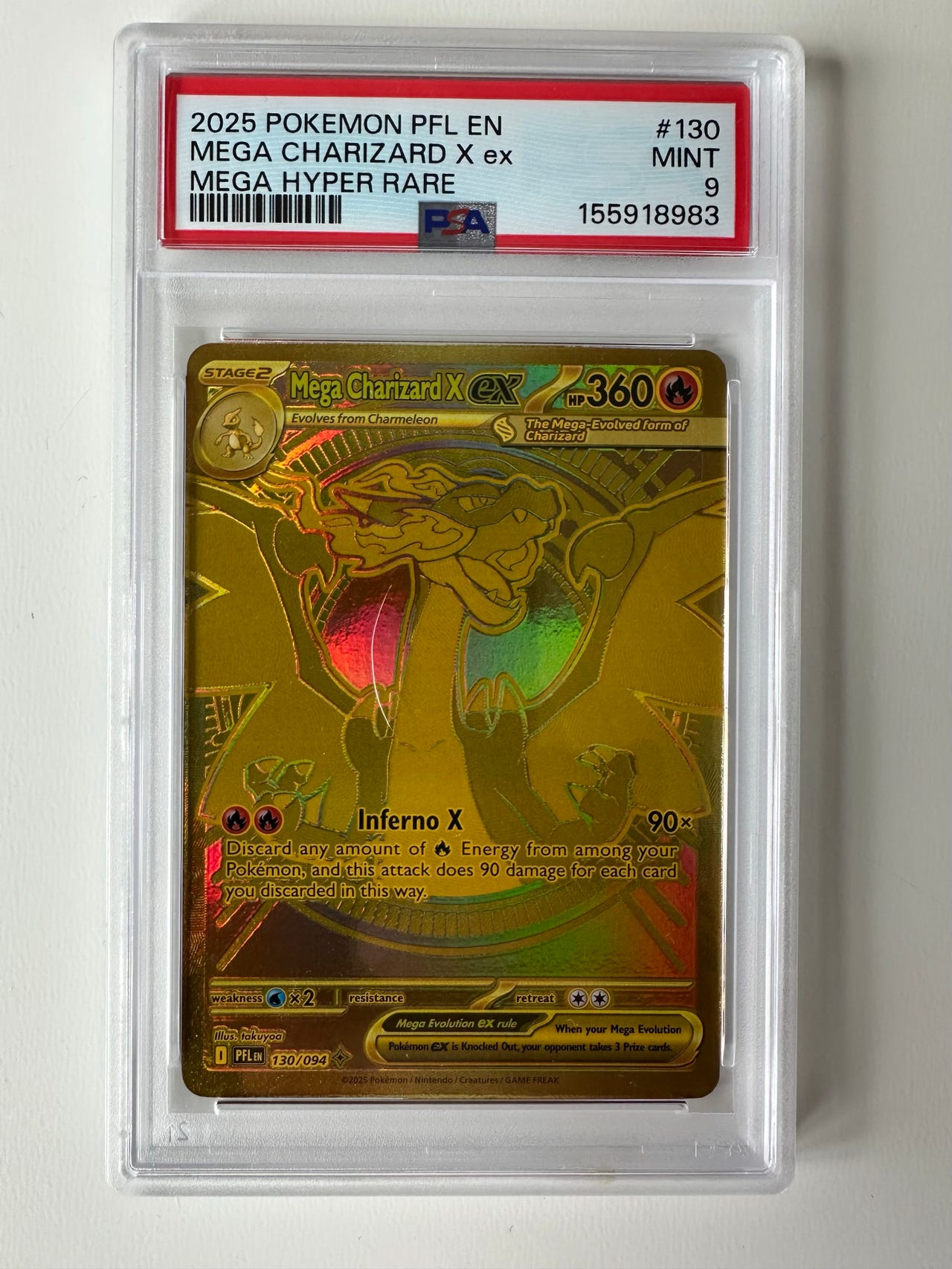 first edition unown pokemon card PSA Graded 8 Near Mint -2025 -Mega Charizard X ex Mega Hyper Rare –  ProHobbies main image 0