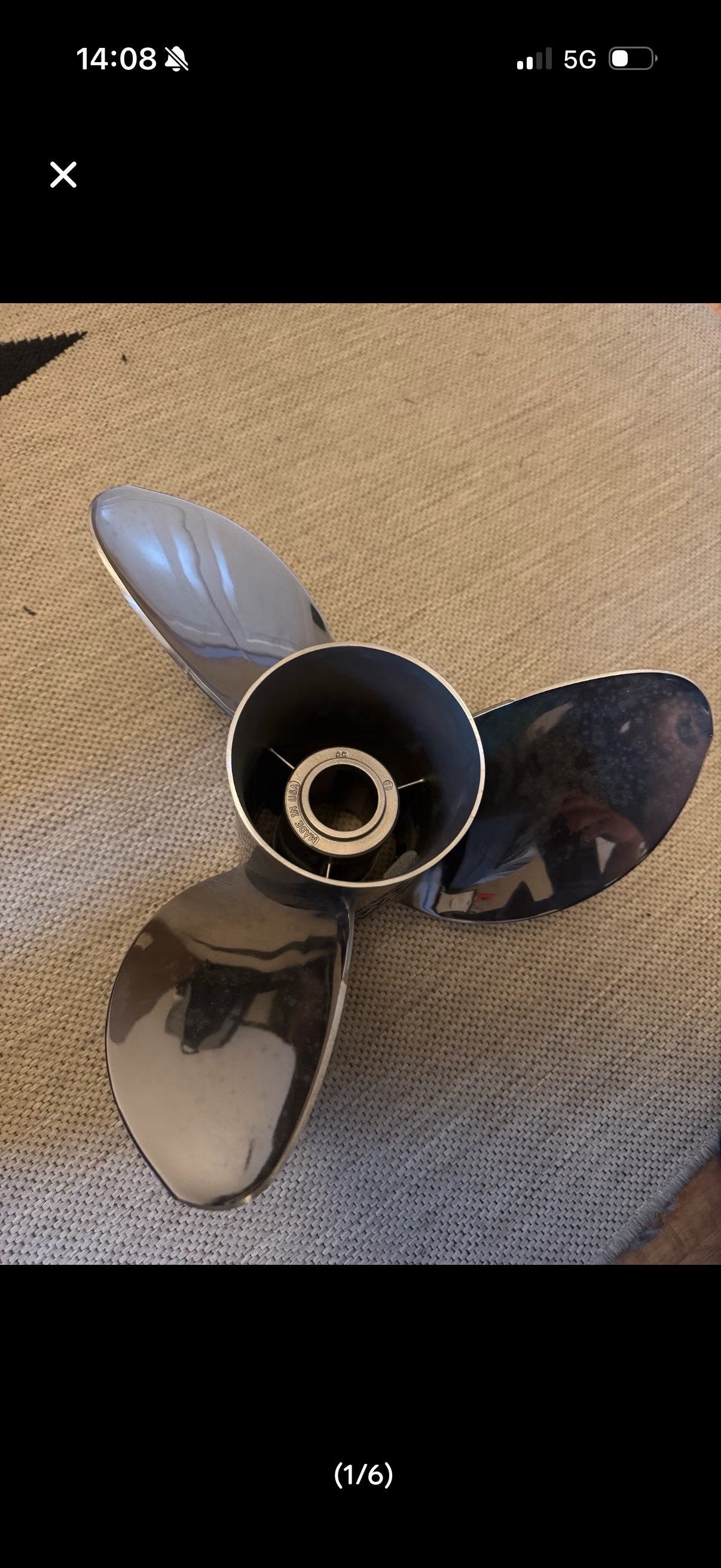 Stålpropell Mercury Tempest Plus propell 14.6 x 25 SS 3-blads | FINN-torget