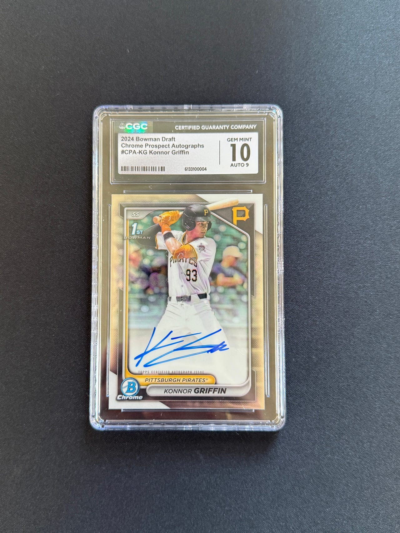 CGC 10 Konnor Griffin 1st bowman chrome autograf | FINN-torget