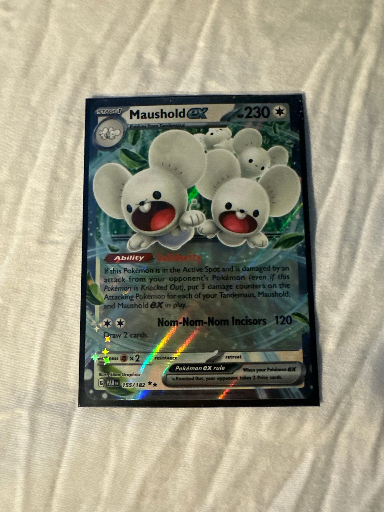 maushold ex pokemon card value 168/193 - Paldea Evolved - Evolution Set - 3 Lot board games and accessories Maushold EX Ultra Rare #155/182