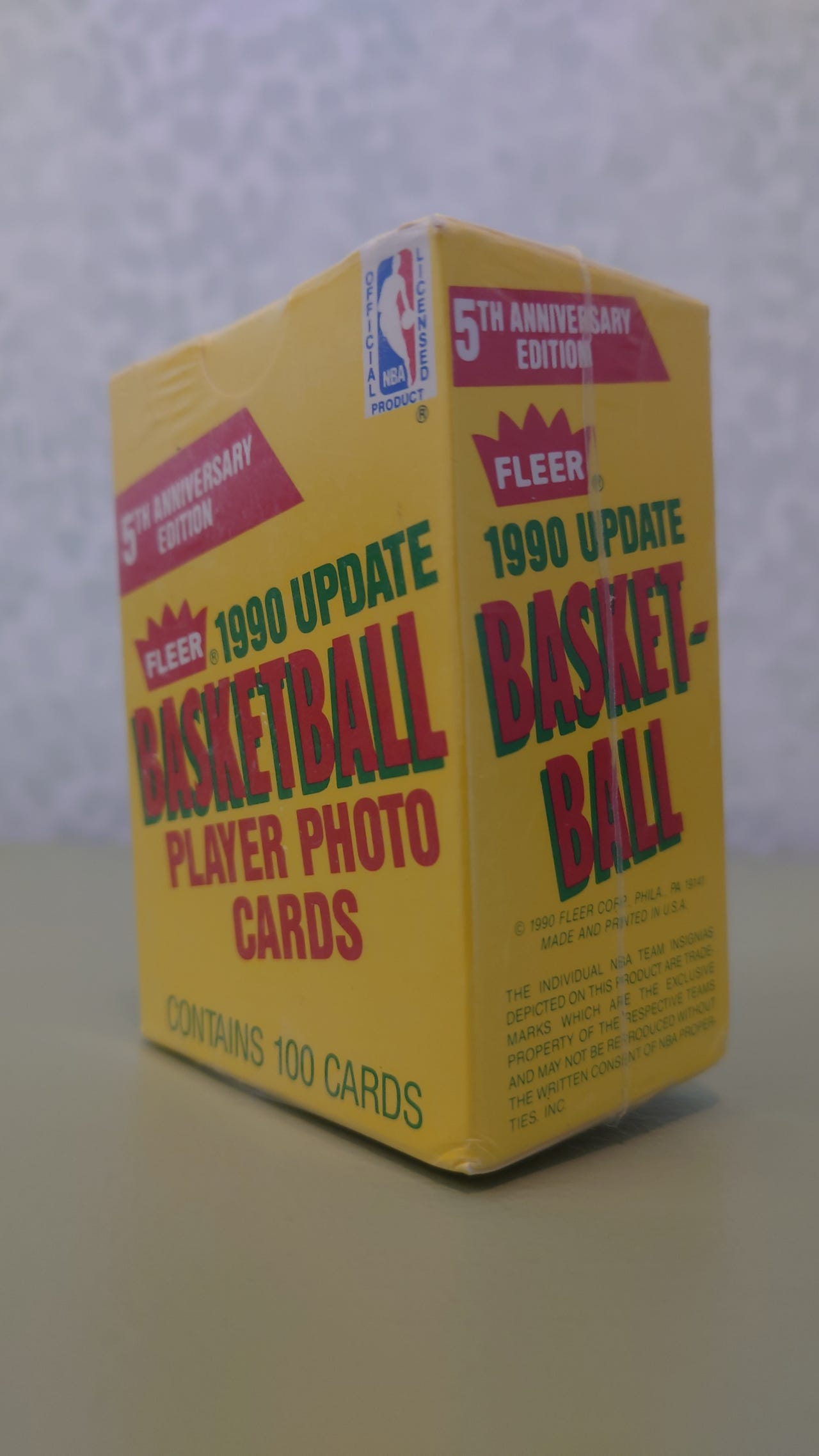 1990 Fleer Update NBA Basketball Box (COMPLETE 100 Cards 