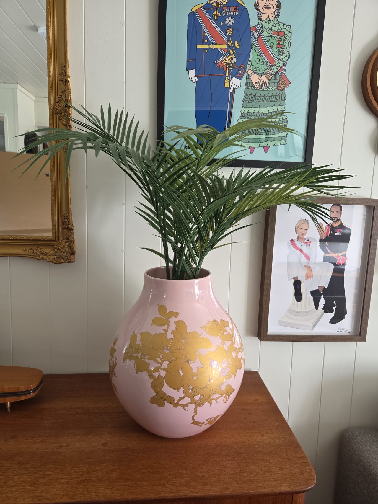 IKEA PS JONSBERG 35 cm – Hella Jongerius – rosa/gull | FINN-torget