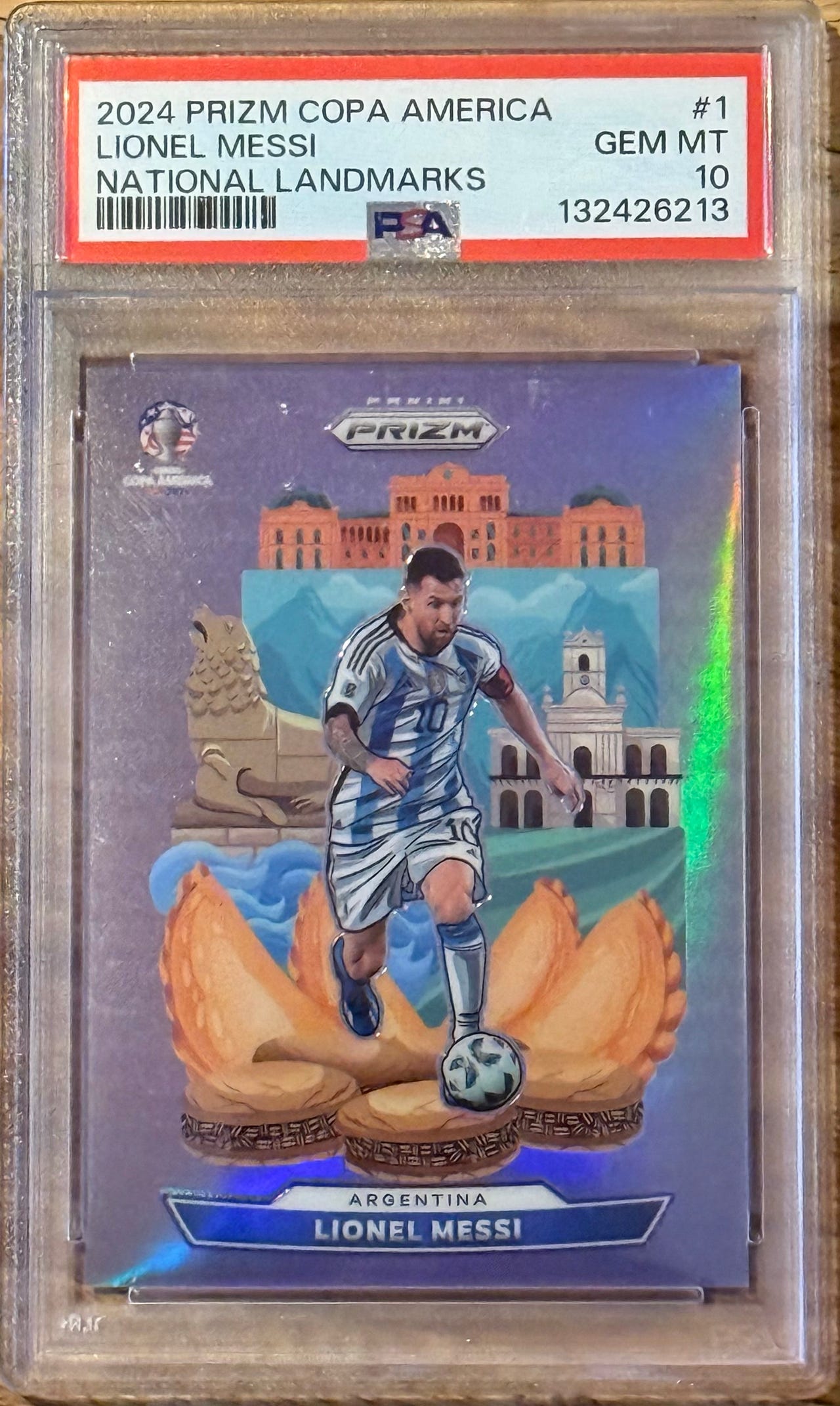 2024 Panini Prizm Copa America National Landmarks #1 Lionel Messi 
